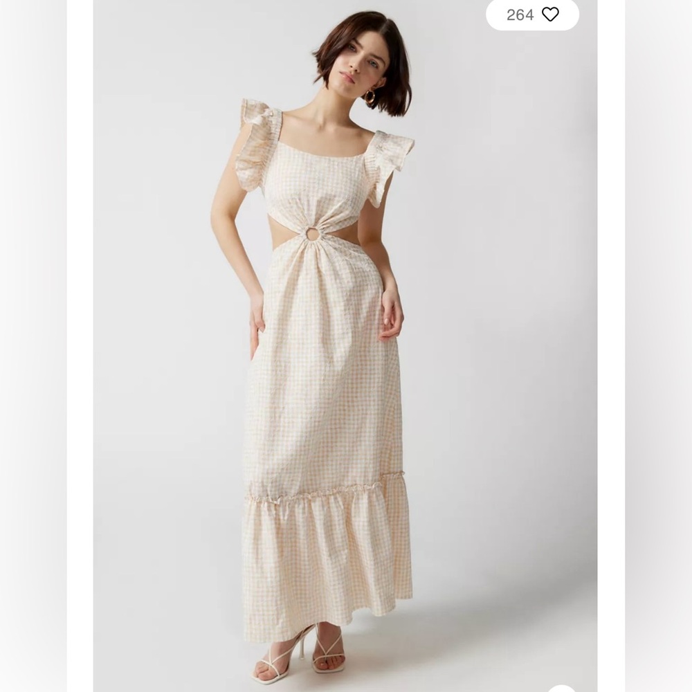 En Saison Kimmie Gingham Maxi Dress (NEW WITH TAGS)